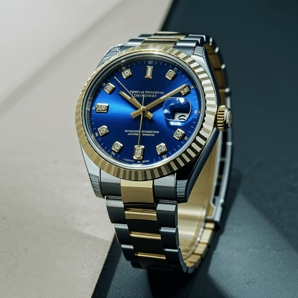 Men's Luxury Two-Tone Watch
